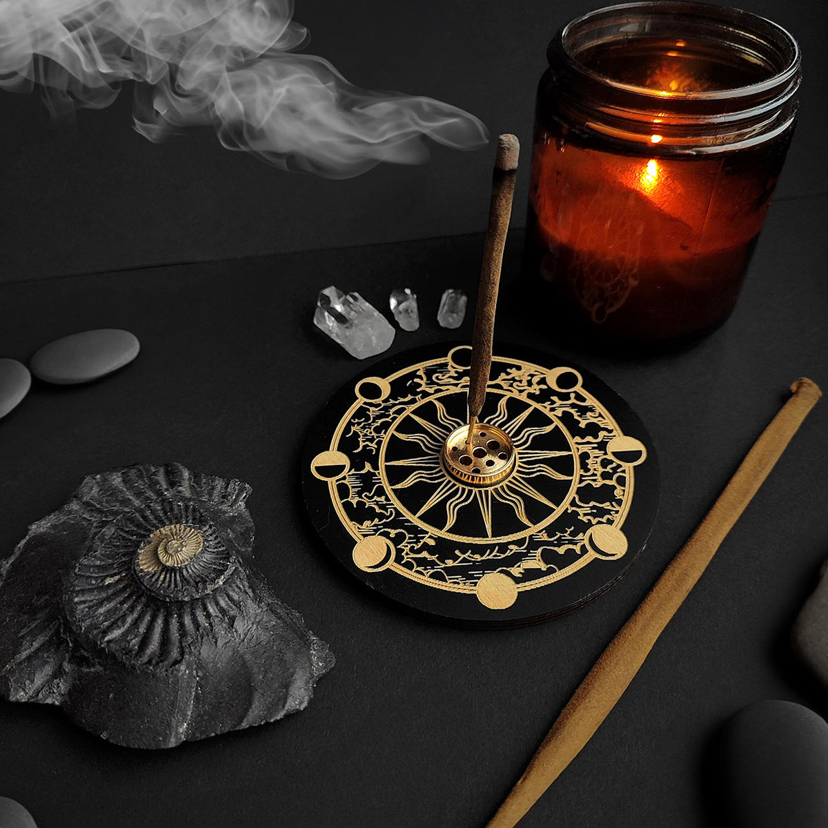 Moon Phase Incense Holder